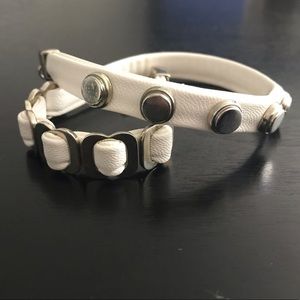 White and silver bracelet